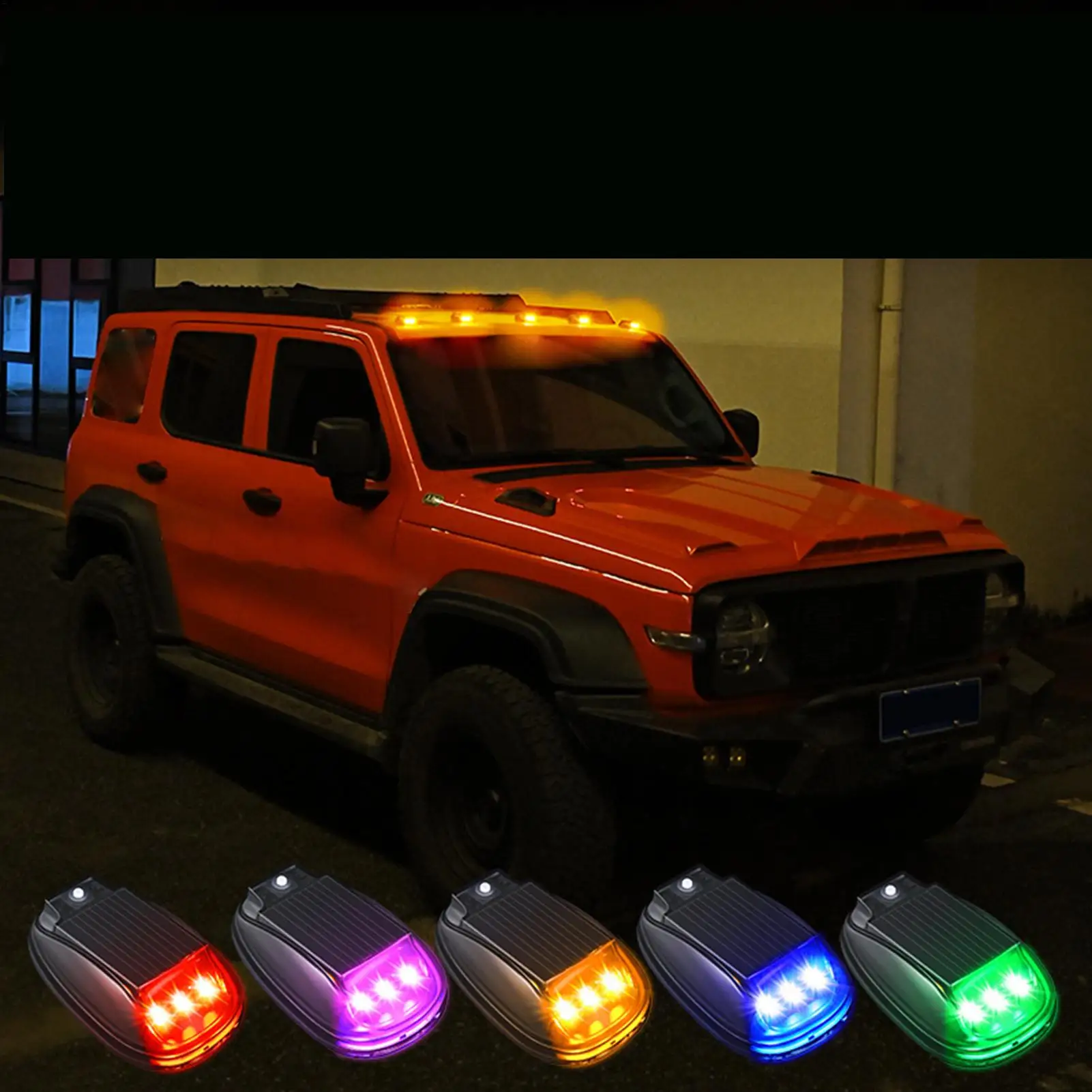 Wireless Cab Lights For Truck No Drill Cab Lights Smart Sensing Waterproof Lighting Pack Of 4 Accessories For Automotive Bike