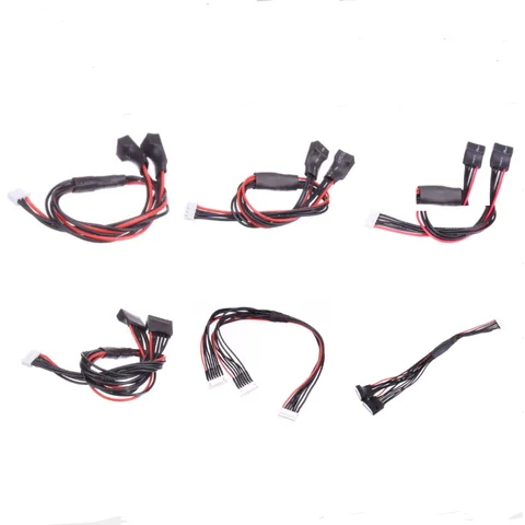 Parallel Splitter JST-XH 2S 3S 4S 5S 6S 7S Parallel (2x) Balance Adapter  Parallel Balance Cable 22AWG 20cm Soft Silicone Wire