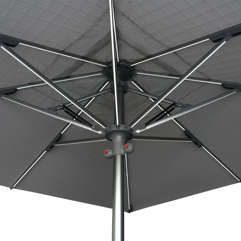Garden Rooftop Courtyard Umbrella Large 4m Wind Resistant Center Pillar Umbrella Pool Sun Protection Sun Umbrella