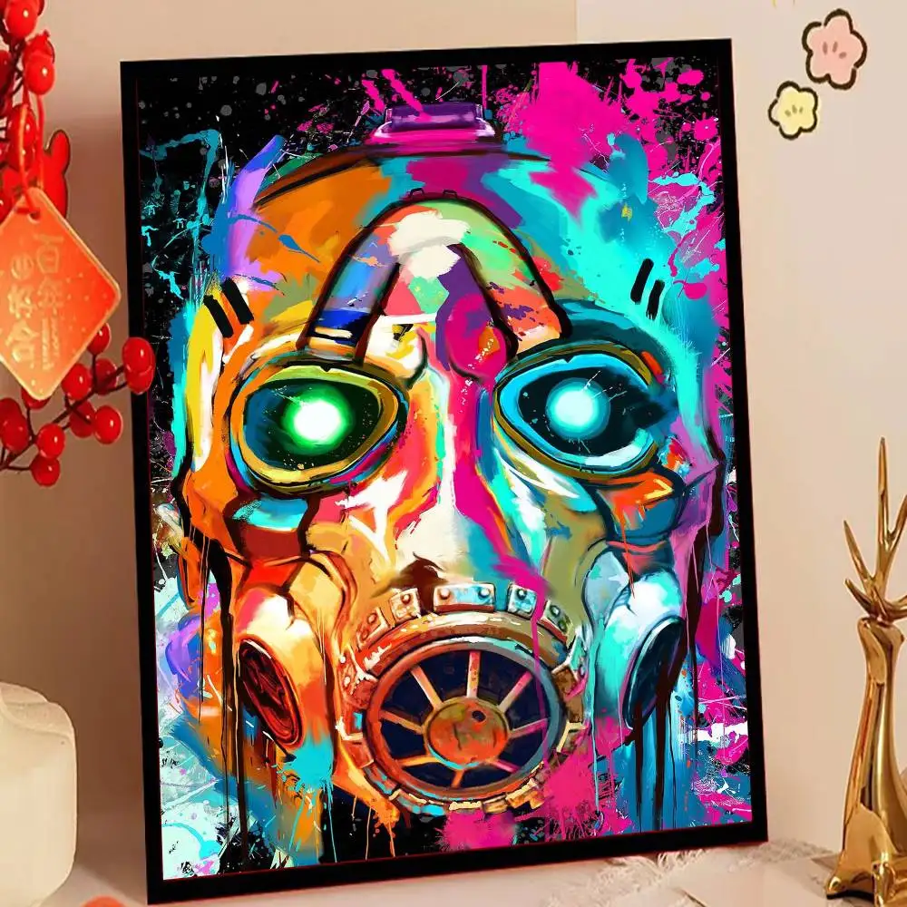 ملصق لعبة B- Borderlands ملصقات لاصقة مقاومة للماء ملصق ورقي للمقهى وبار ديكور المنزل