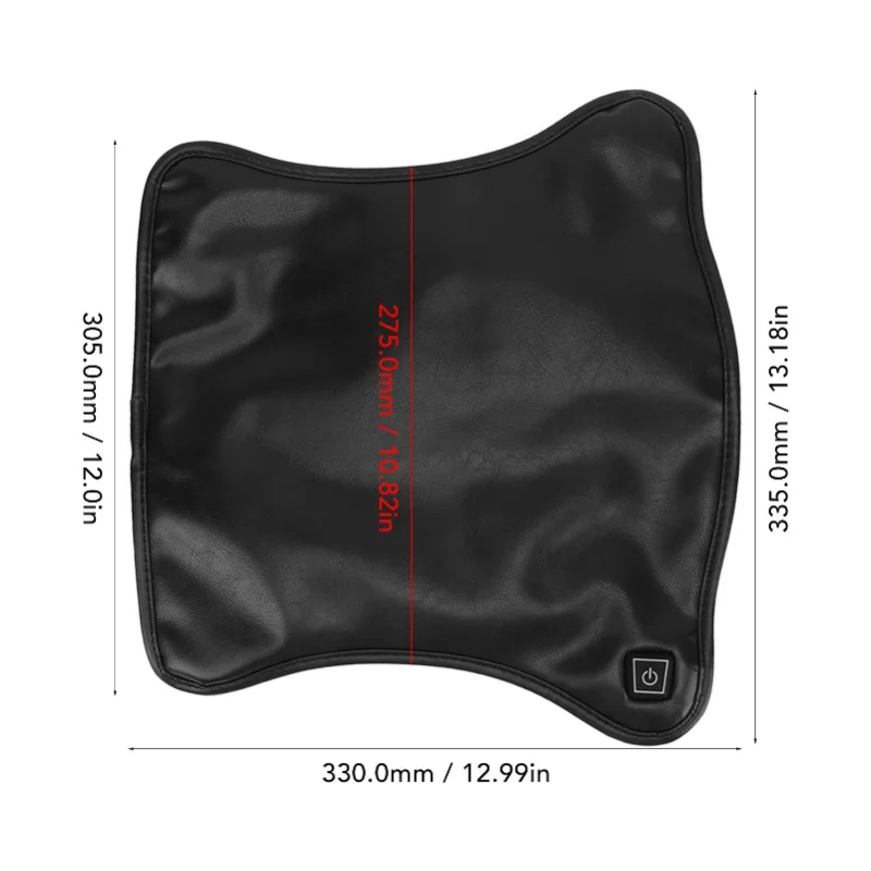 DC 12V Motorcycle Heated Seat Cover Adjustable Waterproof Comfortable Flame Retardant Universal For Motorbike
