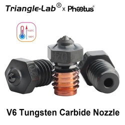 C Trianglelab Phaetus samenwerking Tungsten Carbide Nozzle v6 Super Slijtvastheid DLC coating M6 draad voor v6 hotend DDE blv