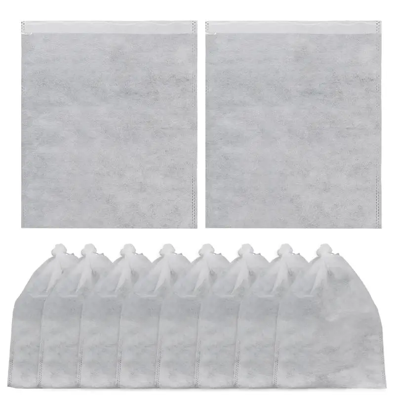 100Pcs Fruit Protection Bags Drawstring Breathable Mesh Netting Insect Bird Pest Proof Cover Peach Tomato Grape Tree No Tear