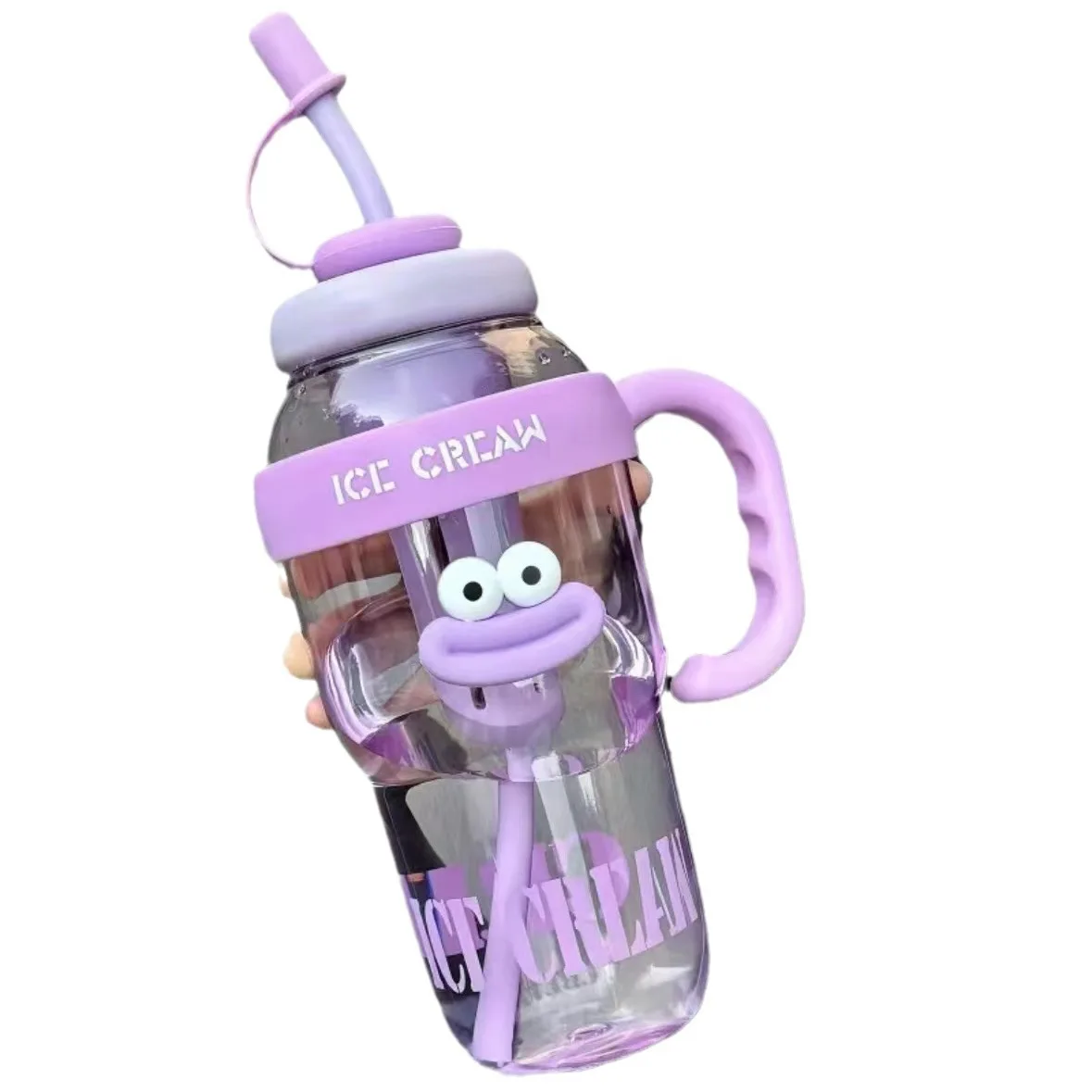 Large Capacity Cute Aesthetic Straw Sports Water Cup Portable for Women Summer Home Outdoor Travel Gym Drink - view 6