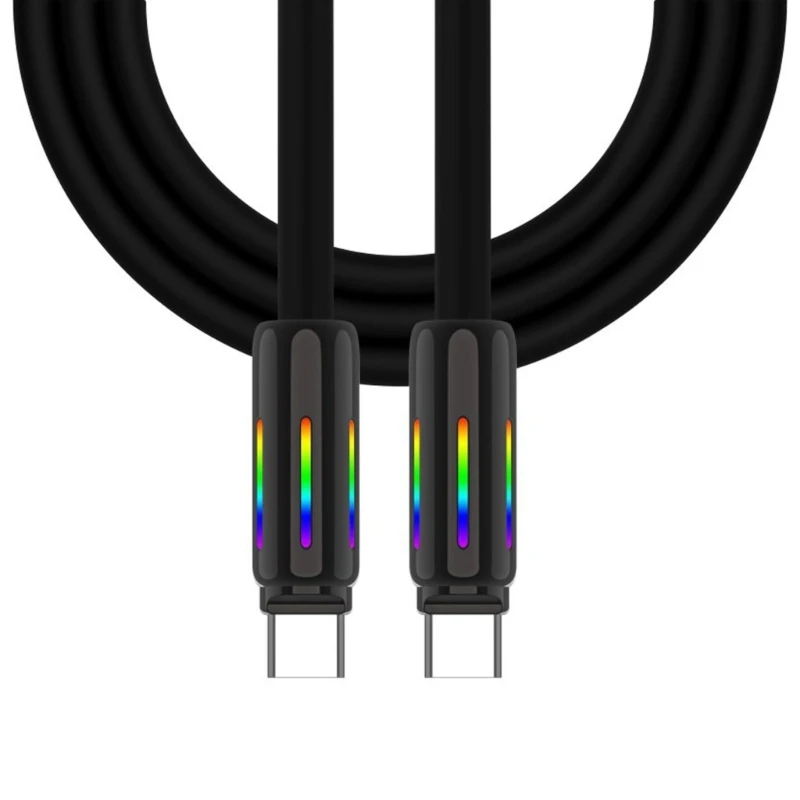 USB C to USB C Cable 100W 240W/5A Quick Charging Fast Charging 480Mbps Transfer Data Cable for Smartphones Tablets Laptops