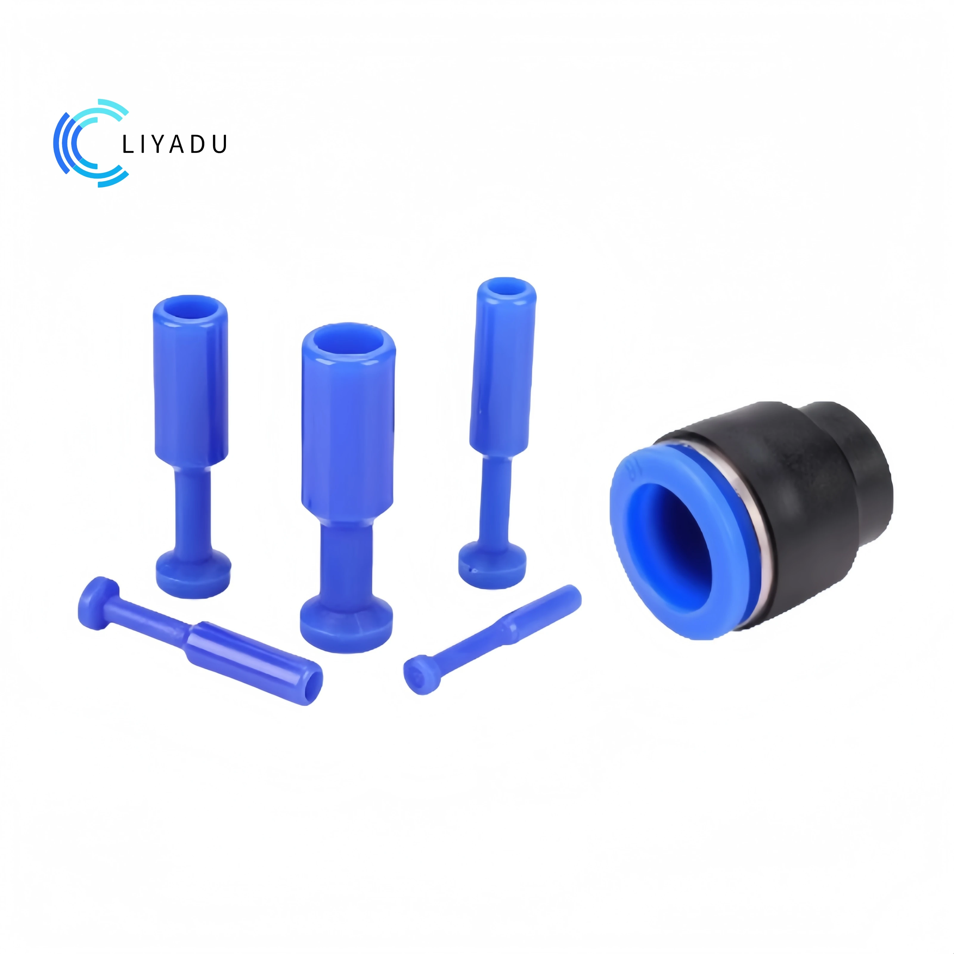 

PP PPF Pneumatic Quick Couplings - Push Fit Connector for Air/Gas Hose -4 6 8 10 12 16mm Blanking Plug & Direct Thrust Fittings