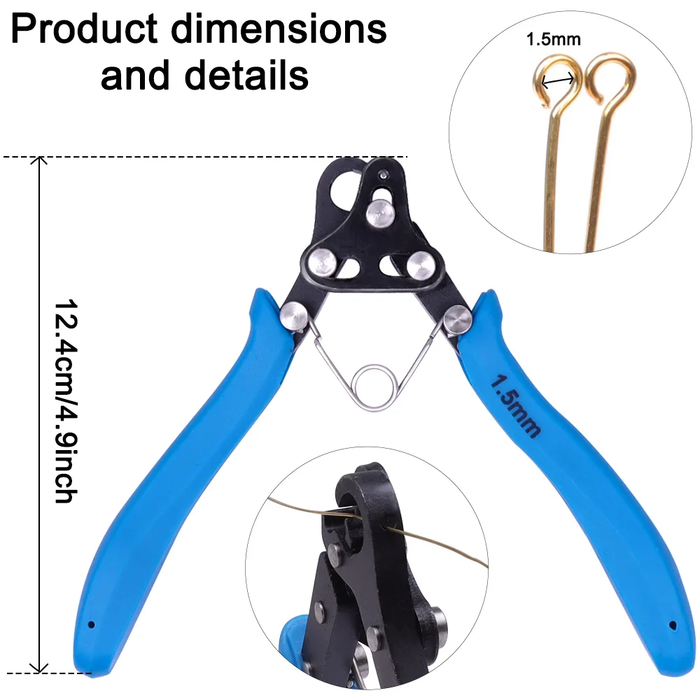 Jewelry Pliers Set Ring Looping Wire Looper Flat Curved Nose Pliers End Cutting Pliers Six segment Pliers For Making DIY Tools