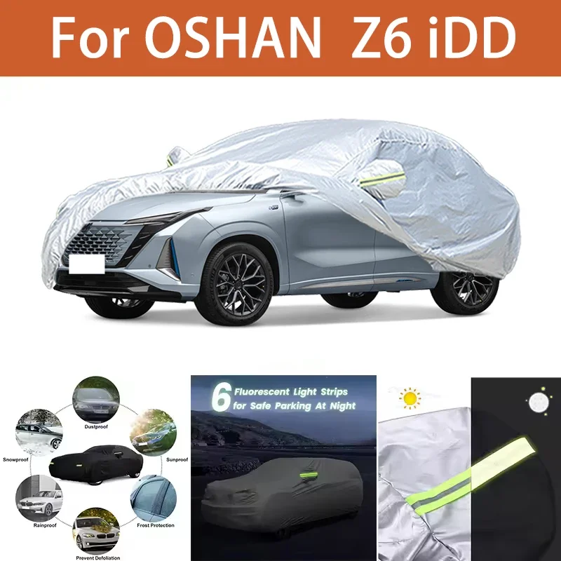 

Для OSHAN Z6 IDD автомобильный чехол уличные защитные чехлы снежный солнцезащитный козырек водостойкий пылезащитный внешний УФ автомобильные аксессуары