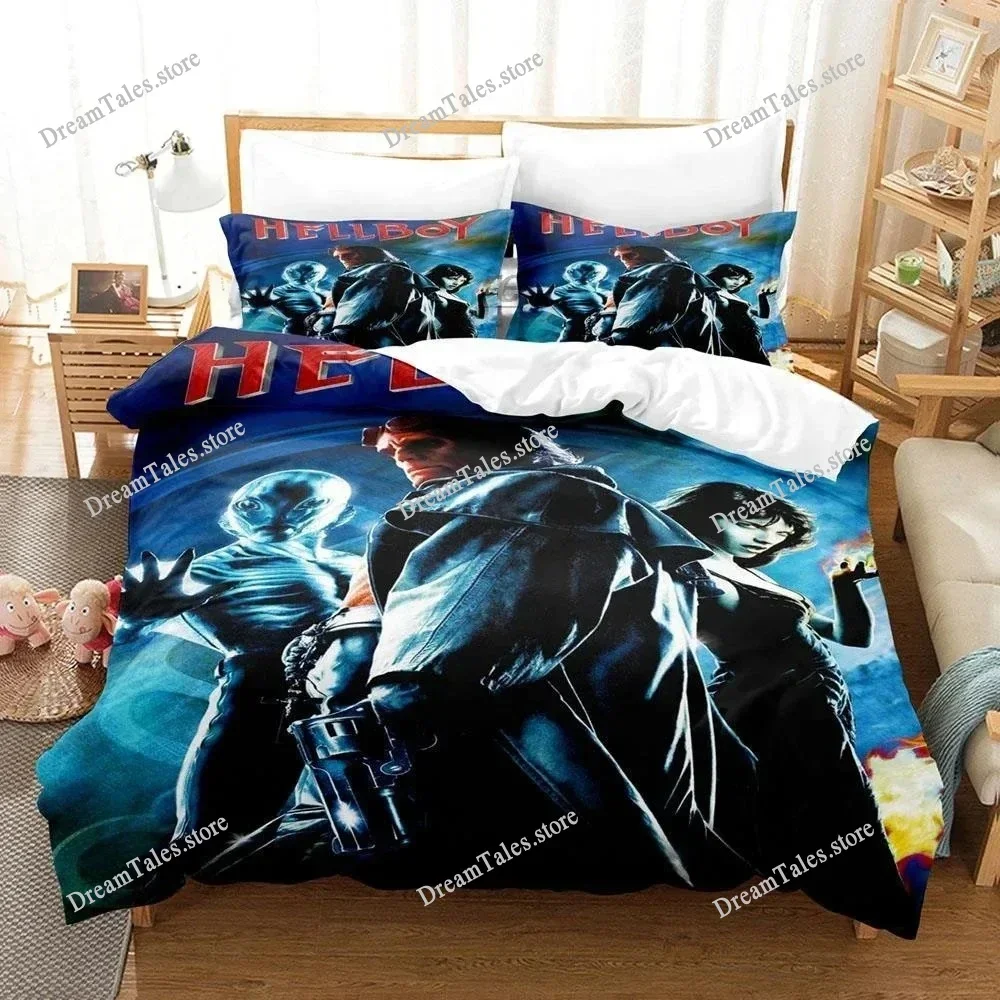 

3D The Film Hellboy Bedding Set Single Twin Full Queen King Size Aldult Duvet Cover Sets For Boys Bedroom 3D Printed