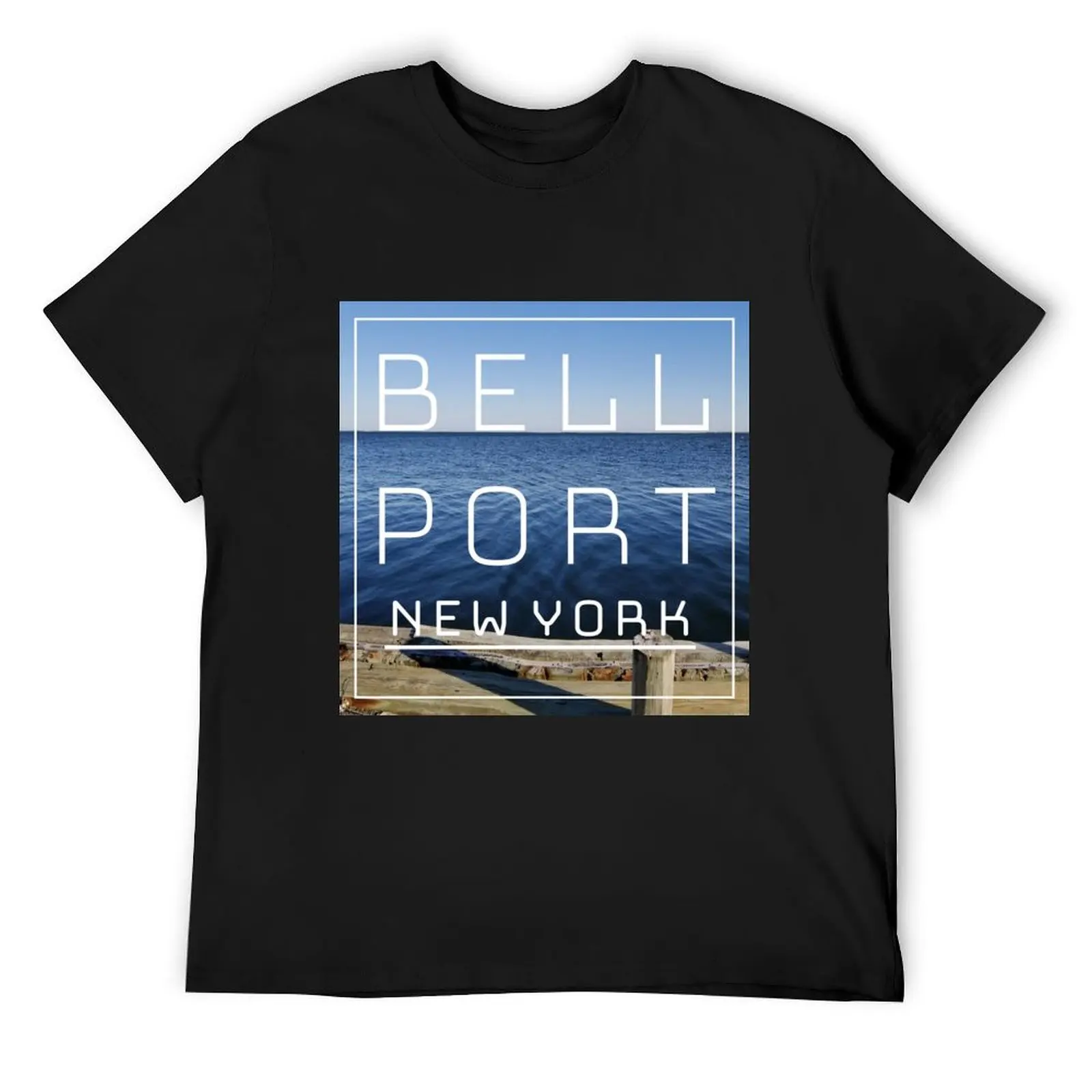 BELLPORT VILLAGE DOCK T-Shirt anime t shirts vintage clothes anime stuff Men's clothing