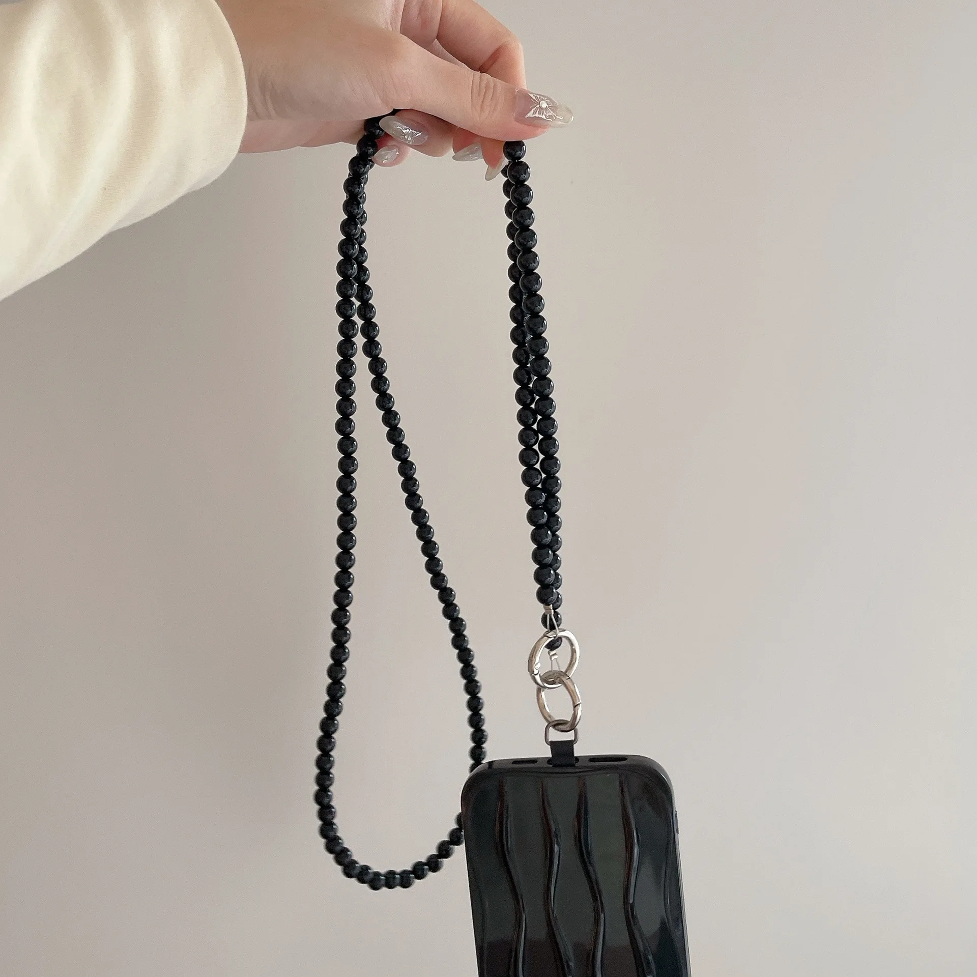 الحلوى الملونة الهاتف المحمول Crossbody يمكن تعليقها على حقيبة قطاع المفاتيح مكافحة خسر قلادة ظهره حزام قطري حبة الحبل #3