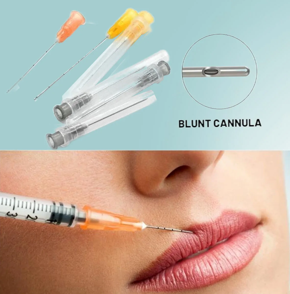 

Descartáveis Finas Blunt-ponta cânulas para injeção 14G 90mm 18G ácido úrico enchimento facial cânula mico blunt