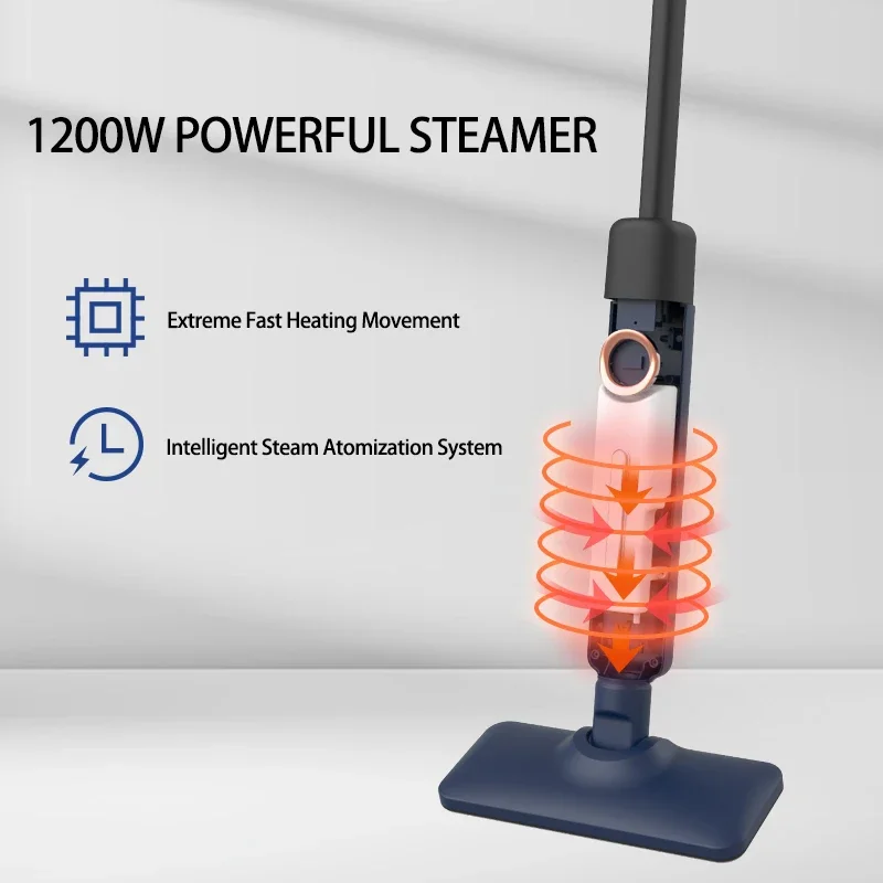 Steam Mop High Temperature Cleaner 10S Heating iIntelligent Temperature Control Floor Cleaners  Blue Steamer Cleaning Machine