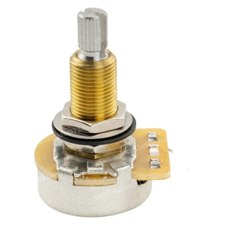 For 450 Series 24-tooth Bifurcated Long Pole A500K Potentiometer, Electric Guitar Bass Tone Control