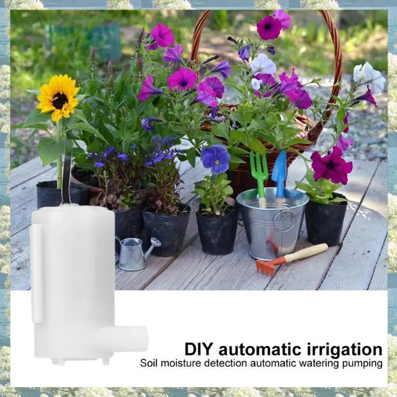 ใหม่-ระบบชลประทานอัตโนมัติรดน้ําด้วยตนเอง DIY ชุดเรือนกระจกสวนดอกไม้ปั๊มน้ําความชื้นดินเซนเซอร์โมดูลรีเลย์