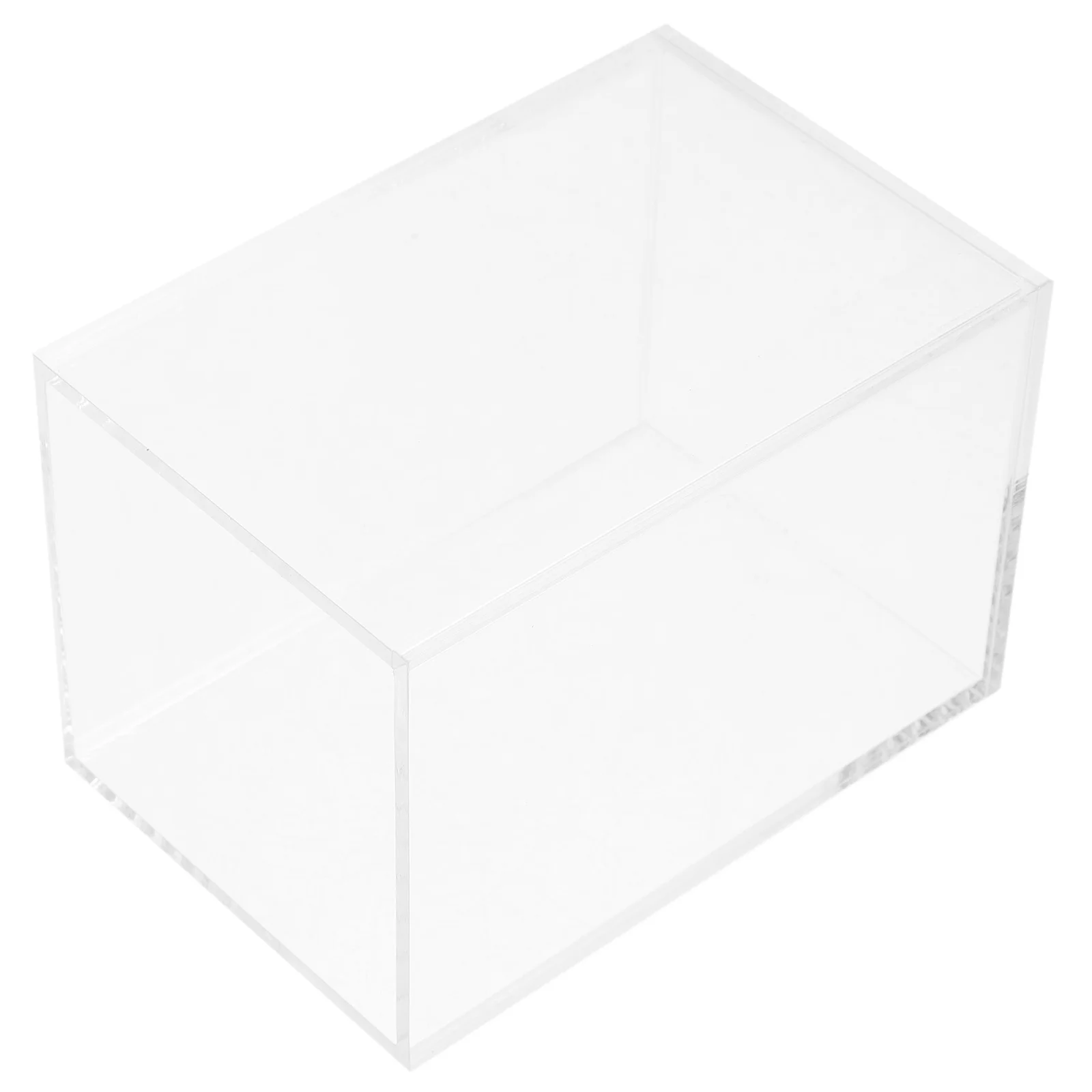 

2Pcs Acrylic Pen Holder Simple Design Smooth Polishing Classified Storage Makeup Brush Organizer Acrylic Desk Organizer