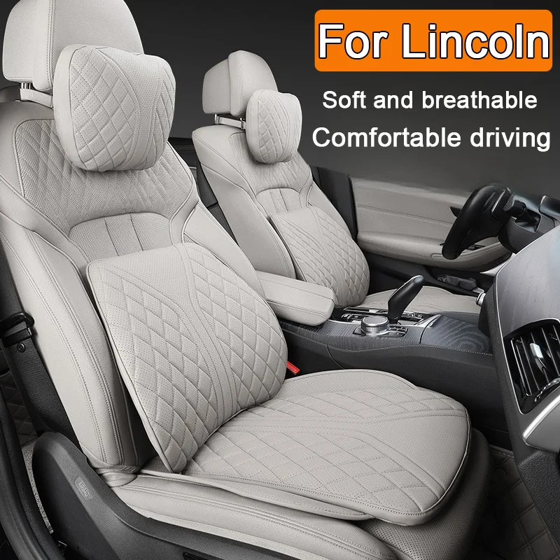 

New Car Seat Cover Leather Seat Cushion Protector Car Support Pillow For Lincoln Aviato MKZ MKS MKX MKT LS Nautilus Continental