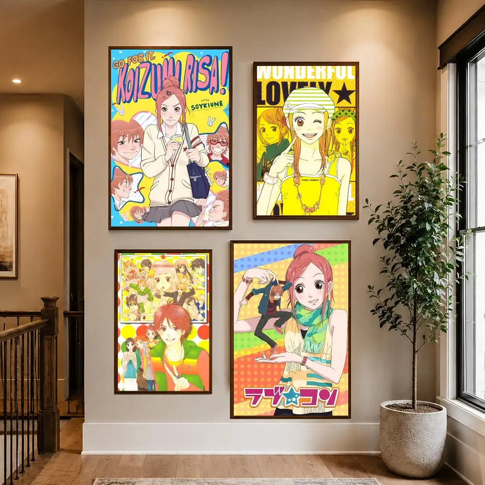 Manga L-Lovely Complex Poster HD Waterproof PP Self-Adhesive Removable Wall Art Poster for Bedroom Cafe Gym Home Decor Gift