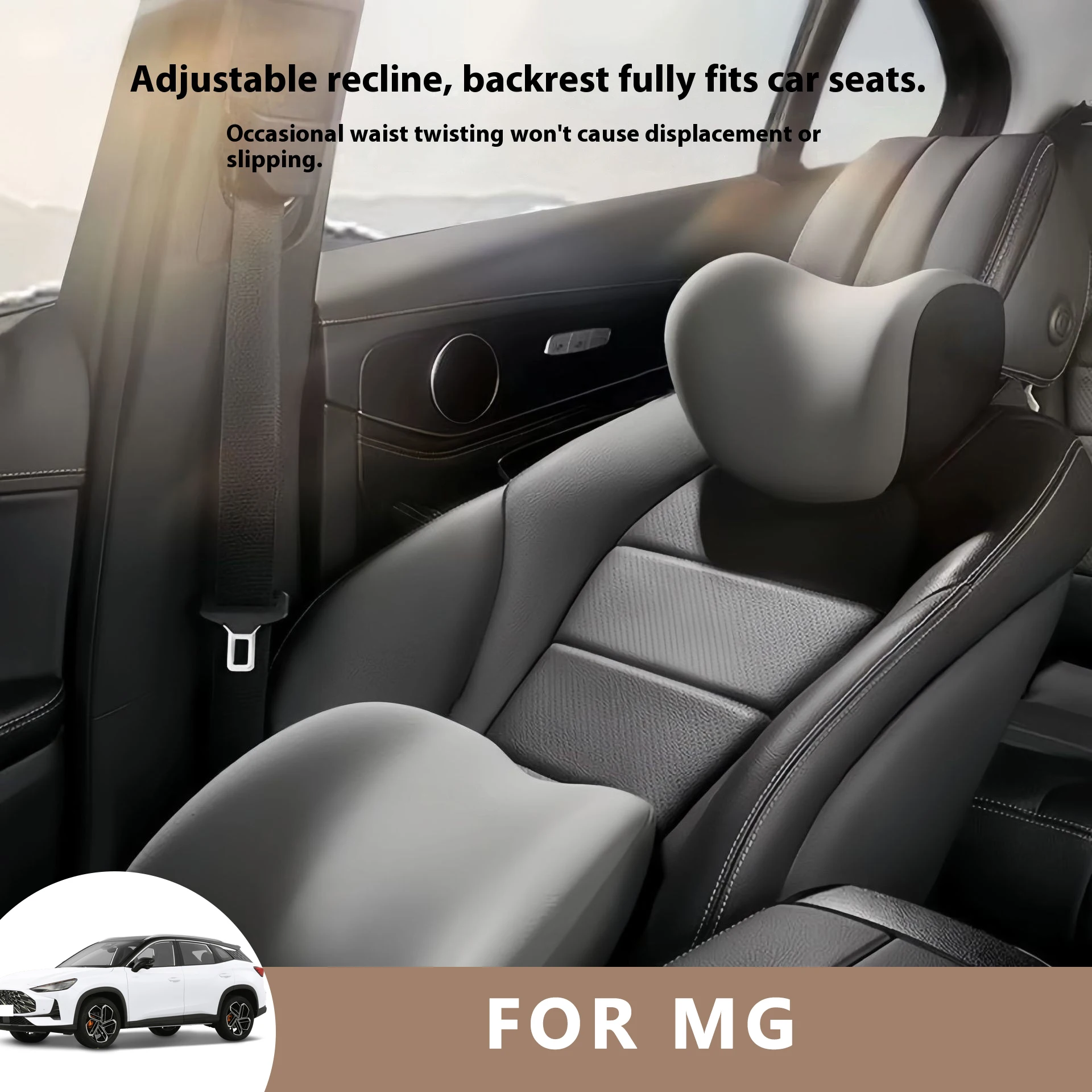 

Car Neck Pilow Protector Auto Seat Headrest Soft Waist Cushion Neck Cushion Backrest Lumbar Support for MG Cyberster HS PHEV