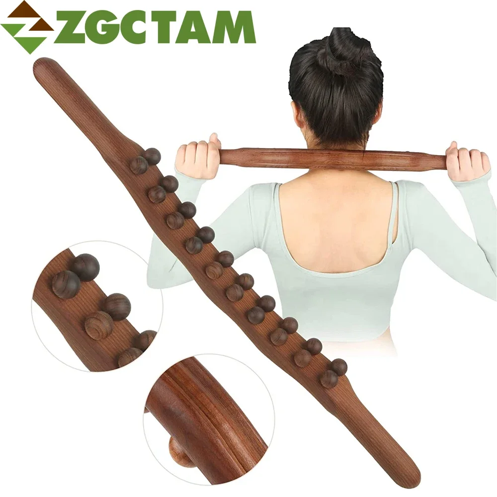 

1Pcs Wood Scraping Stick, Gua Sha Massage Tools, Body Therapy Massager, Muscle Belly Relief Tool, Wooden Therapy Massage Tools