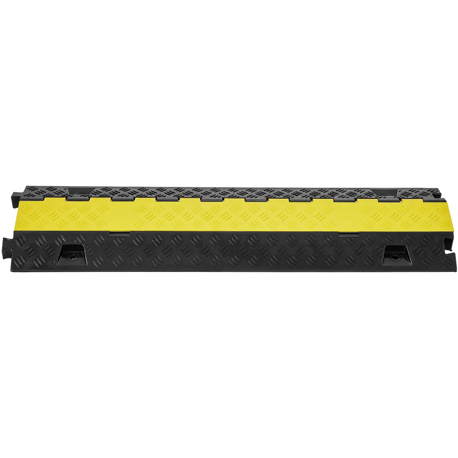 5 PCs Cable Protector Ramp, 2 Channel, 22000 lbs/axle Capacity Heavy Duty TPU Wire Cover Ramp Hose Protector Ramp Driveway, Traf