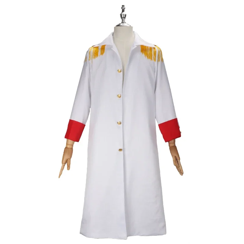 Anime Monkey D Garp Cosplay Costume Vice Admiral Jacket Cloak Luffy Grandpa Role Play Suit Halloween Carnival Party Cape for Men