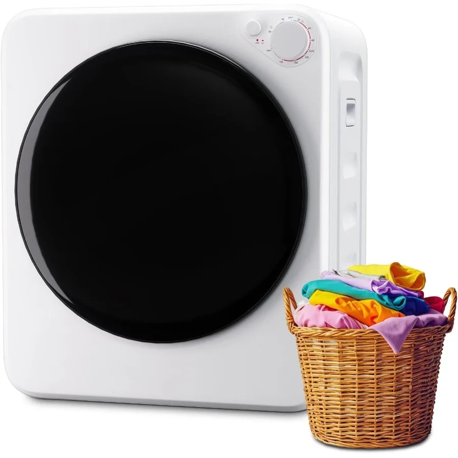 

1.5 Cu.Ft Portable Clothes Dryer 800W Fast Drying Front Load Laundry Dryer with 5 Mode Mini Electric Clothing Dryer with Stainl