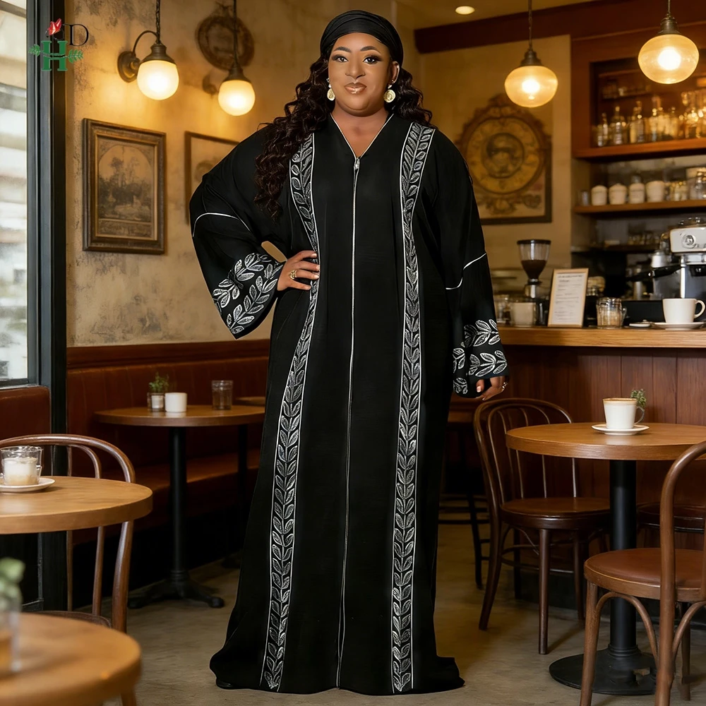 

2026 New African dresses Turkey dresses for woman luxury elegant 2024 Abaya from Dubai Boubou Africain Femme Diamond Muslim Gown