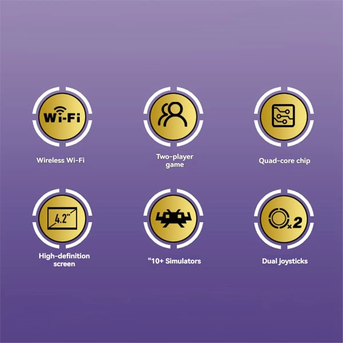 BaoBao- R36H PRO MAX وحدة تحكم ألعاب محمولة ريترو 64 جيجابايت 4.2 بوصة شاشة RK3326 نظام لينكس يدعم 10+ محاكيات WiFi الإصدار A