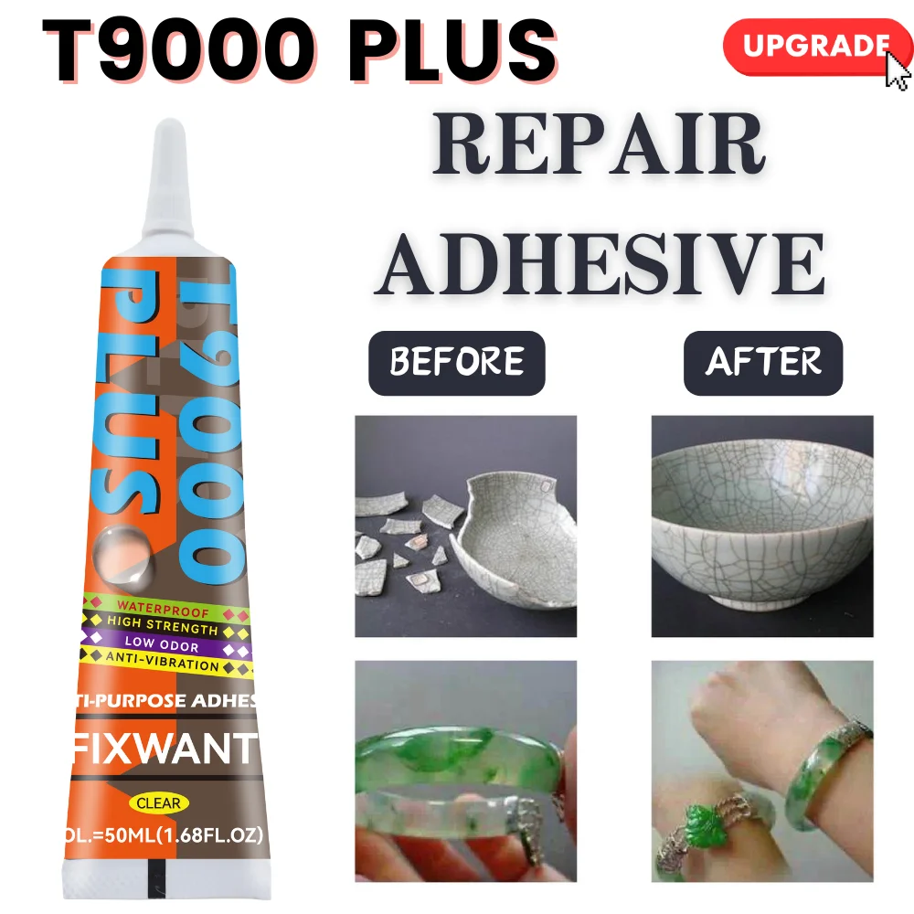 T9000 PLUS Klarer Handy-Uhr-Schmuck-Reparatur-Kontaktklebstoff, wasserdichter Leder-Textil-Stoff-Kleber, 15/50/110 ml – Detail 6