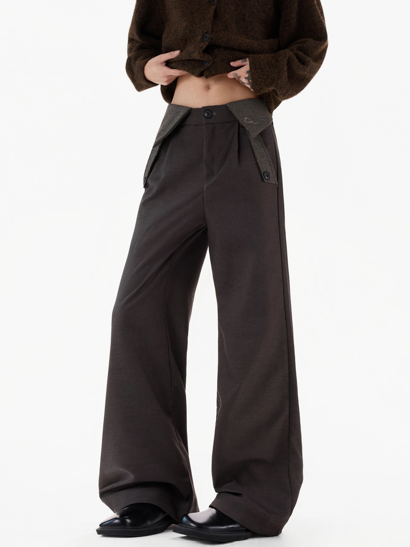 

Мужские повседневные брюки с широкими штанинами и драпировкой, свободного кроя, с ярким узором, в стиле Old Money, прямого кроя...