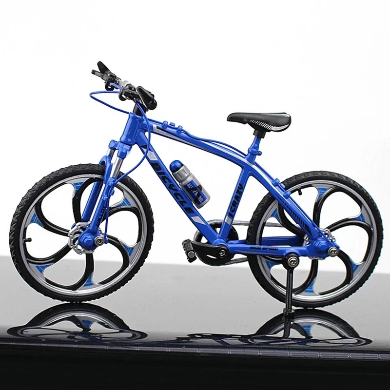 1:10 Mini Model Alloy Bicycle toy Finger Mountain bike Pocket Diecast simulation Metal Racing Fun Collection Toys for children