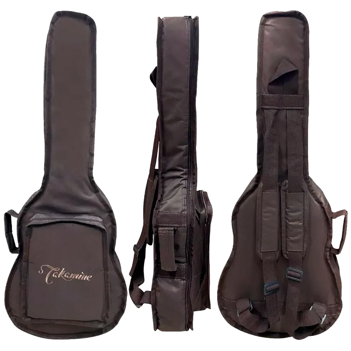 Brown Takamine Cargo Padded Cover For Baby Guitar Bag