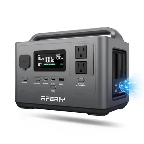 256Wh Portable Power Station 400W Rated with bidirectional inverter | 300W Super Fast Charging only 45min,3500+cycle