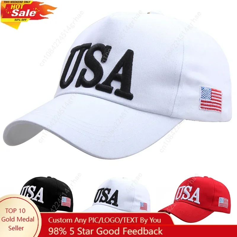 

USA flag embroidered baseball caps, men's and women's outdoor sports event casual baseball caps, casual and fashionable