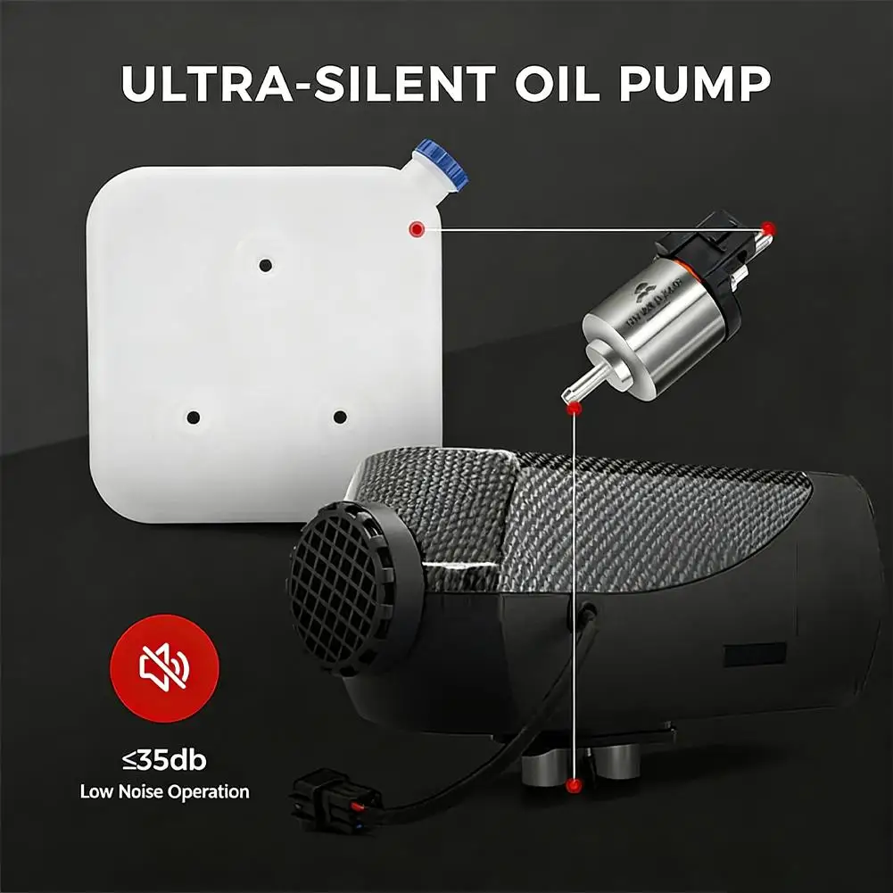 12V Diesel Air Heater Oil Pump Parking Heated Fuel Pump For Webasto For Eberspacher  For 5KW and 8KW Diesel Parking Heater