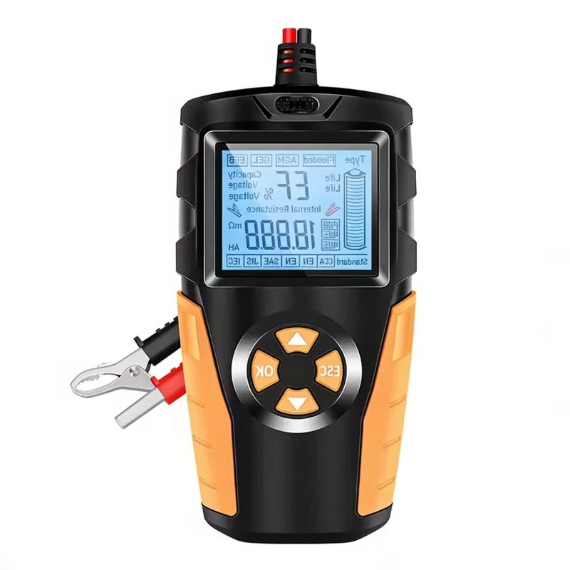ABCA-Car& Motorcycle Battery Tester Featuring For Life, Capacity, Internal Resistance& Load Testing Functionality