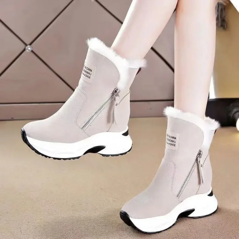 

Women's Snow Boots High Quality Fleece Lined Winter Boots Fashion Thicken Casual Shoes for Woman Designer Ankle Boot Botas Mujer