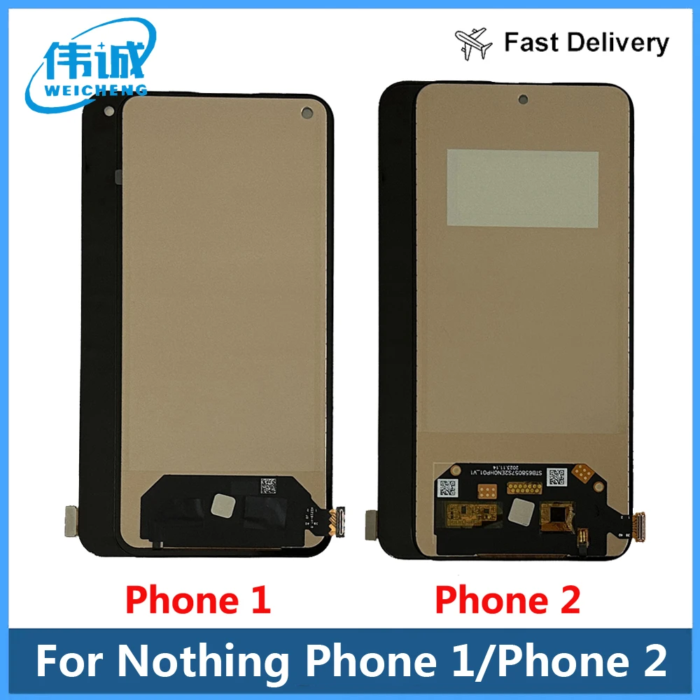 

6.7" TFT LCD Display For NOTHING Phone 2 LCD With Sensor Touch Screen Digitizer Assembly 6.55" For Nothing Phone1 Phone 1 LCD