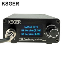 KSGER T12 Soldering Station DIY STM32 V3.1S OLED Tools Soldering T12 Iron Tips Aluminum Alloy 907 Handle Metal Stand Quick Heat