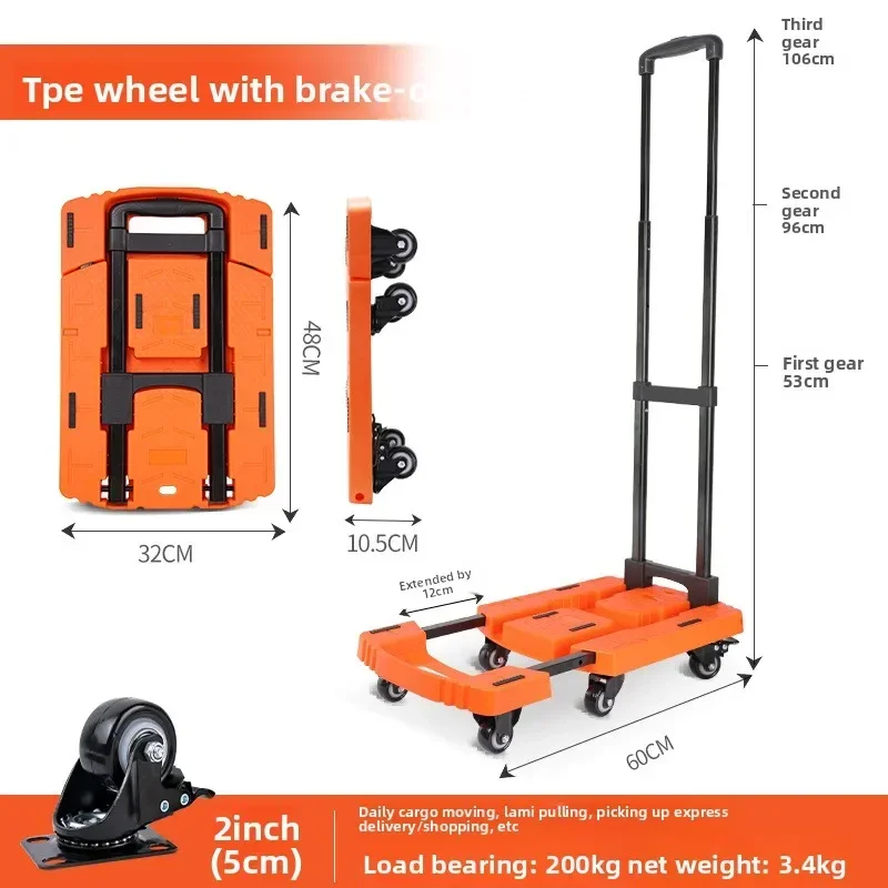 Baoyu Manufacturers Specialize In Folding Trolleys, Small Trolleys, Hand-pulled Carts, Household Trolleys, And Moving Carts.