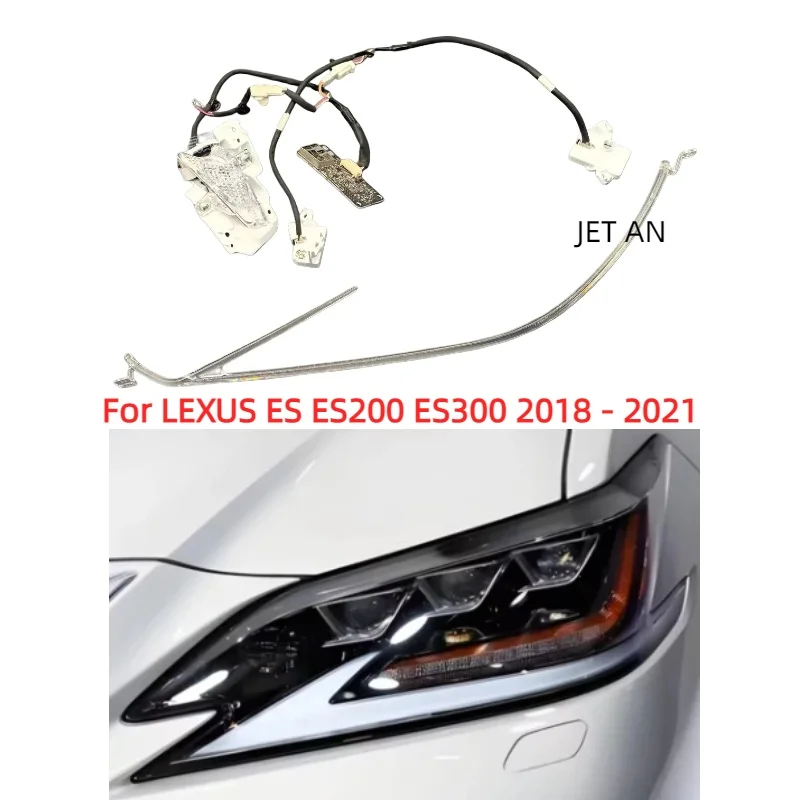 

NEW Headlight Fiber Bars Light Lines DRL Tube Acrylic tube 3-eyes Version For LEXUS ES ES200 ES300 2018 2019 2020 2021