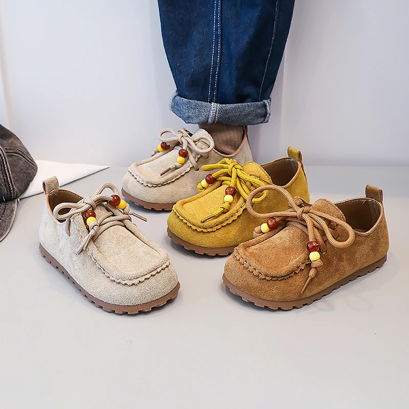 

Kids Casual Shoes for Girls 2025 New Autumn Toddler School Uniform Loafer Soft Sole Breathable Versatile Kids Outdoor Play Shoes