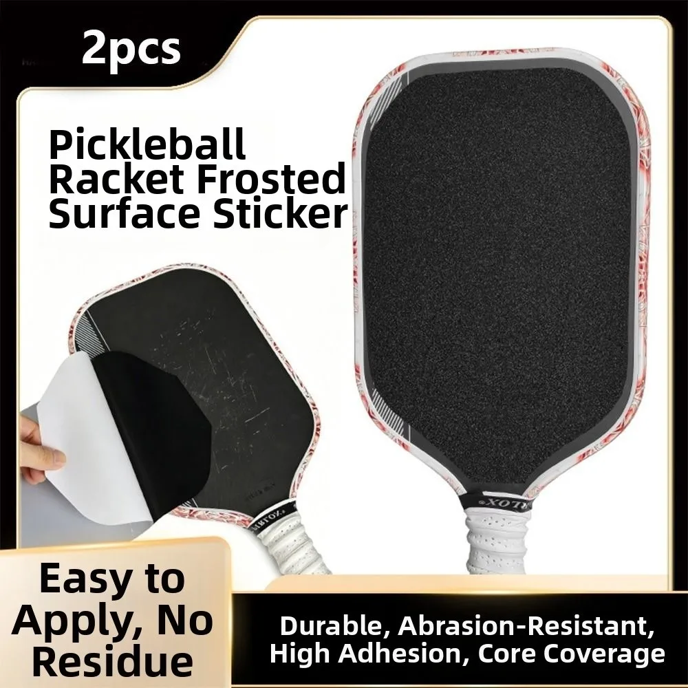 2Pcs Non-slip Pickleball Paddle Surface Sticker Ultra-light Without Adhesive Residue Pickleball Paddle Protective Film