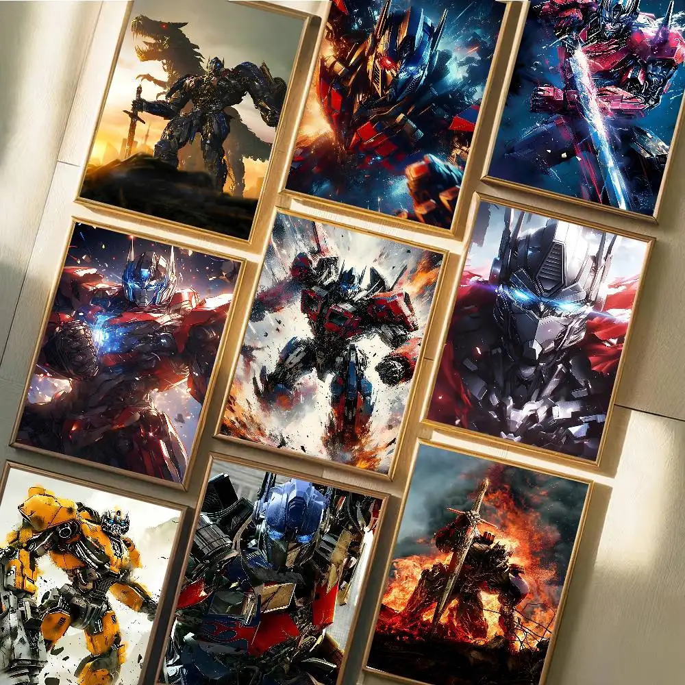 T-Transformers Movie Poster Art With Prints Home Bedroom Living Room Decoration Gift