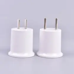 E27/E26 Spiral Shape Socket Lamp Holder US EU Conversion Lamp Holder Camera Bulb Converter