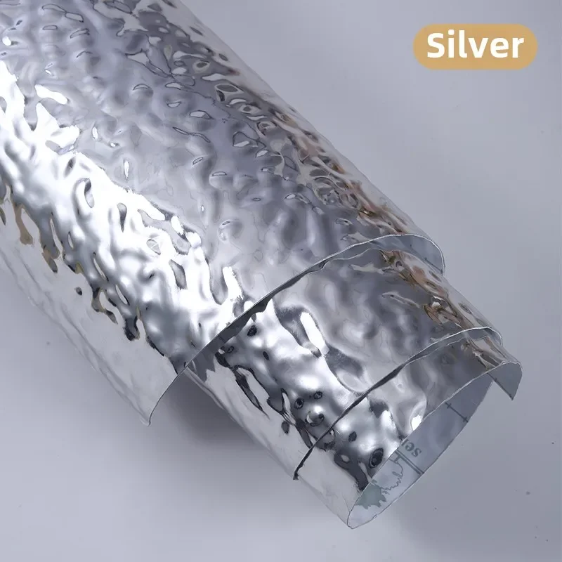 Imitation stainless steel water corrugated board ceiling silver mirror corrugated KTV background wall metal veneer wave board