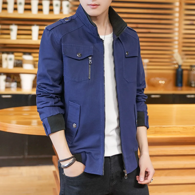 

Новое поступление: Мужская модная рабочая куртка свободного кроя на осень-весну, стандартной длины, трендовая верхняя одежда