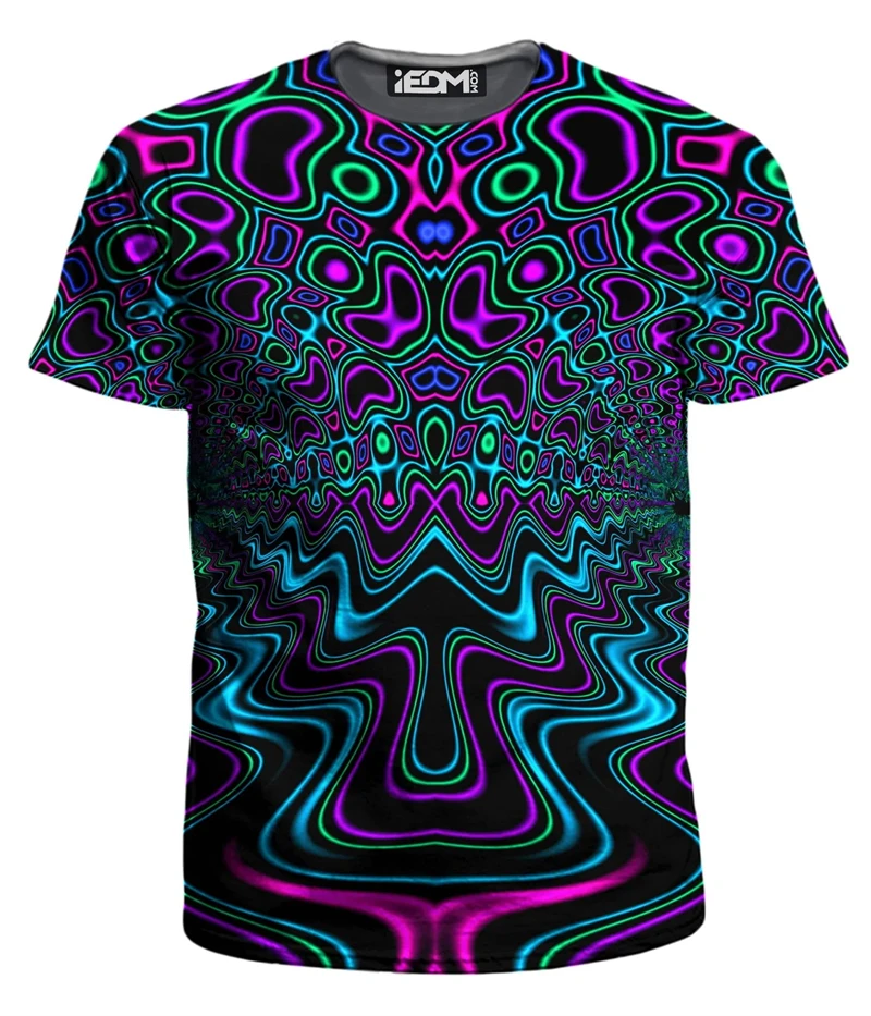 Herren-T-Shirts mit 3D-Druck, buntem Muster, Rundhalsausschnitt, lässig, für Männer und Frauen, Oberteile, übergroße Mode, Kinder-T-Shirts, Kleidung – Detail 3