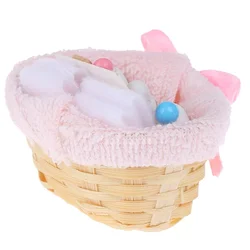 1:12 Mini Feeding Bottle Basket Simulation Furniture Model Toys for Doll House Decoration 1/12 Dollhouse Miniature Accessories